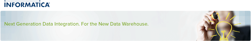 Next Generation Data Integration. For the New Data Warehouse.